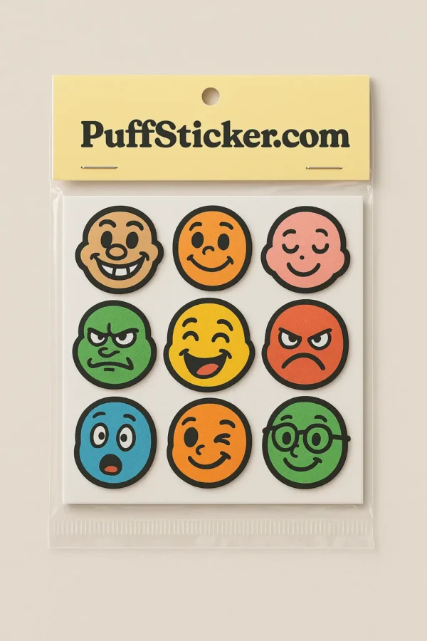 Custom puffy emoji sticker pack